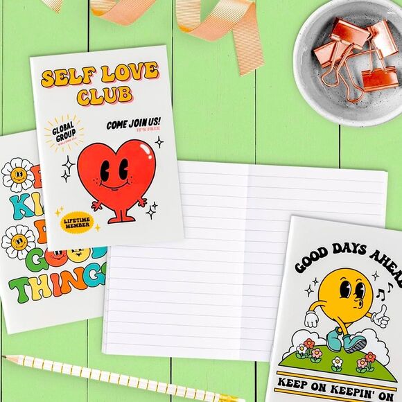 SALE Retro Vintage 50’s Style Peachy Lined Notebook - Picture 3 of 6